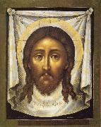 unknow artist Simon Ushakov,Mandylion or Holy Face oil